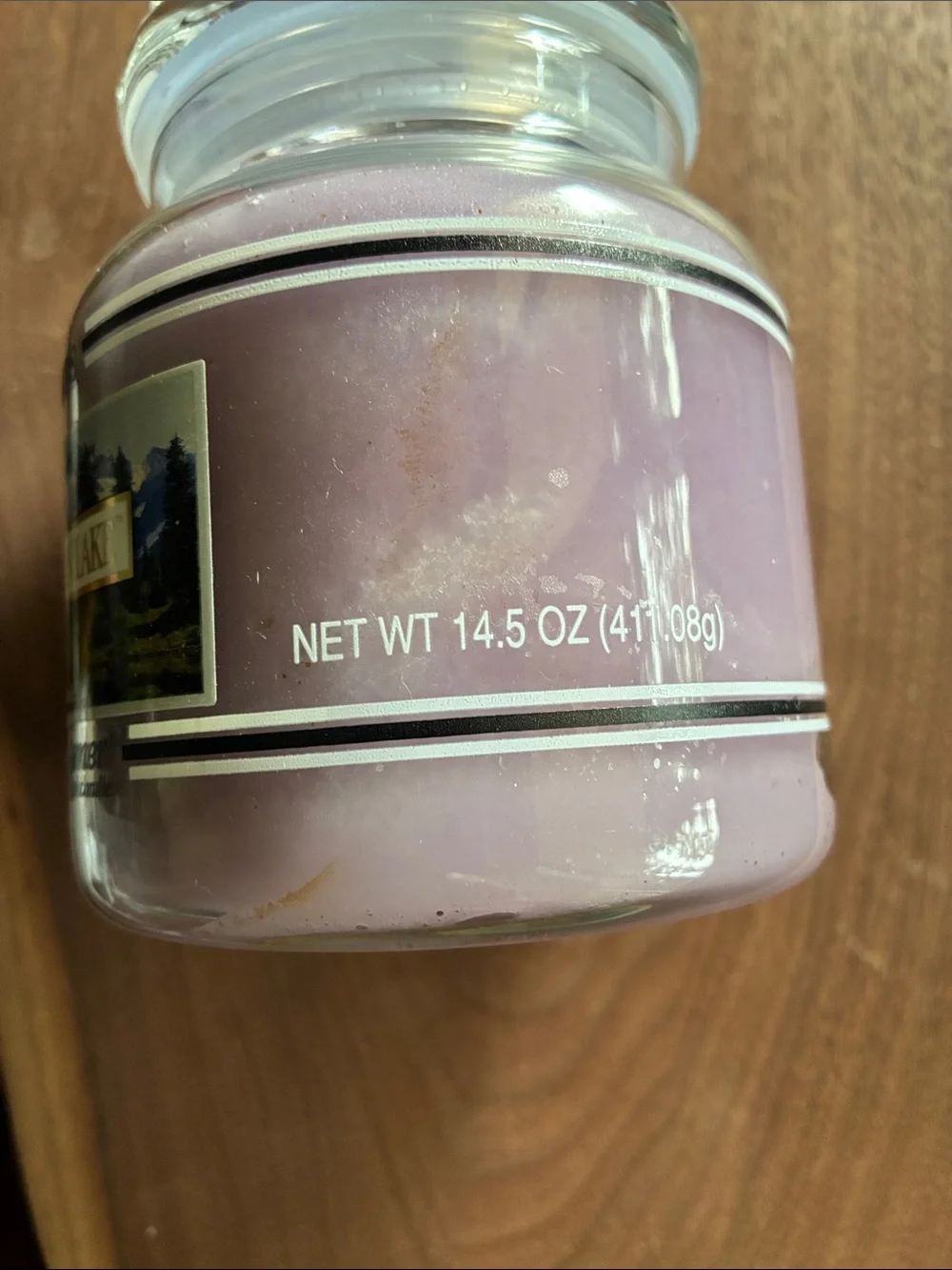 Yankee Candle Mountain Lake Scented Candle - Light Purple. Retired scent
